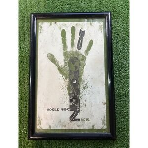 World War Z‎ Movie Framed Promo Poster Art Print 2013 Brad Pitt Thriller
